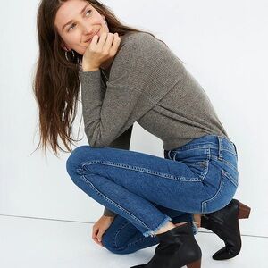 Madewell 10” high rise skinny button fly jeans
